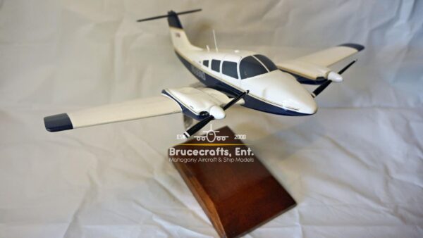 Model of Piper PA-44 Seminole with detailed craftsmanship.